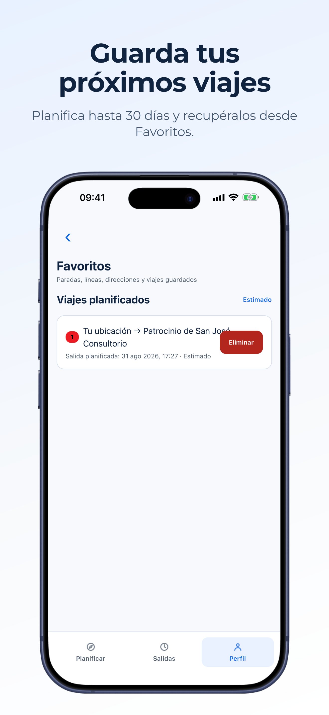 Guarda tus próximos viajes en Ruta Clara
